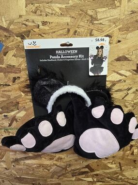 Halloween Panda Accessory Kit - Black & Pink